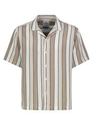 Eight2Nine Koszula w kolorze jasnobrązowo-białym rozmiar: XL. Brązowe koszule męskie Eight2Nine, xl, bez wzorów, bez kołnierzyka, bez ramiączek. Za 86.99 zł.