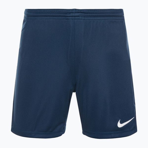 Spodenki piłkarskie damskie Nike Dri-FIT Park III Knit Short. Niebieskie szorty damskie Nike, bez wzorów, sportowe. Za 60.00 zł.