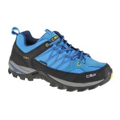 Męskie Buty Sportowe Rigel Low. Niebieskie buty trekkingowe męskie CMP, z gumy, bez zapięcia, trekkingowe. Za 616.99 zł.