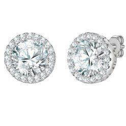 Yokoamii Kolczyki wkretki z mosiadzu w srebrze z cyrkonia 1 ct Damski. Białe kolczyki damskie Yokoamii, z cyrkonią, posrebrzane, na sztyftcie. Za 139.99 zł.