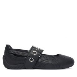 Baleriny Puma. Czarne baleriny damskie Puma, bez wzorów, bez obcasa. Za 399.99 zł.