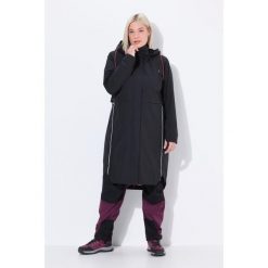 Damskie Kurtka funkcyjna wodoodporna kaptur kieszenie na zamek. Czarne kurtki damskie Ulla Popken, plus size, bez wzorów, z materiału, bez kaptura. Za 799.99 zł.