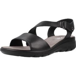 Sandały IMAC 557420I Czarny. Czarne sandały damskie Imac, bez wzorów, ze skóry, bez obcasa. Za 174.99 zł.
