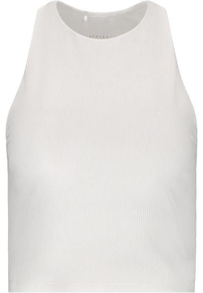 Damski tank top Athlecia Colbie. Białe topy sportowe damskie Athlecia, bez wzorów, z materiału, bez ramiączek. Za 164.00 zł.