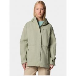 Płaszcz przeciwdeszczowy damski Columbia Hikebound II Long. Zielone kurtki przeciwdeszczowe damskie Columbia, l, bez wzorów, sportowe. Za 689.00 zł.