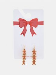 Kolczyki z błyszczącym wykończeniem - wielobarwny. Kolczyki damskie Sinsay. W wyprzedaży za 7.99 zł.