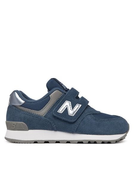 New Balance Sneakersy P5741UH Granatowy. Niebieskie buty sportowe chłopięce New Balance, ze skóry, bez zapięcia. Za 299.99 zł.