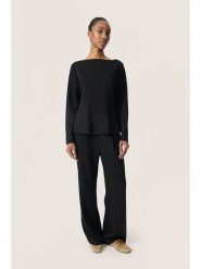 Soaked in Luxury Bluzka w kolorze czarnym rozmiar: S. Czarne bluzki damskie Soaked in Luxury, s, bez wzorów, bez kołnierzyka, bez ramiączek. Za 104.99 zł.