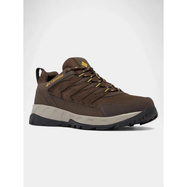 Męskie buty turystyczne Columbia Strata Trail Low Wp. Brązowe buty trekkingowe męskie Columbia, bez zapięcia, trekkingowe. Za 339.00 zł.