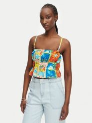Roxy Top Atlas Palmy Daze ERJWT03669 Kolorowy Regular Fit. Topy damskie Roxy, l, bez wzorów, z bawełny, bez kołnierzyka. Za 199.99 zł.