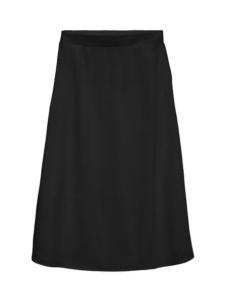 Vero Moda Spódnica midi Mymilo 10340419 Czarny Regular Fit. Czarne spódniczki damskie Vero Moda, m, bez wzorów, ze lnu, midi. Za 179.99 zł.