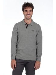 The Time of Bocha Koszulka polo w kolorze szarym rozmiar: L. Szare koszulki polo męskie The Time of Bocha, l, bez wzorów, z bawełny, bez ramiączek. Za 165.71 zł.