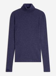 AUTHENTIC CASHMERE Kaszmirowy golf w kolorze granatowym rozmiar: XL. Niebieskie golfy damskie AUTHENTIC CASHMERE, xl, bez wzorów, z kaszmiru, bez ramiączek. Za 305.29 zł.