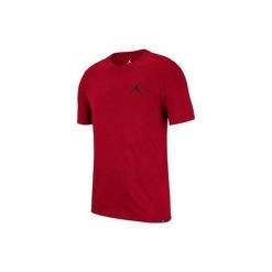 Koszulka sportowa męska Nike Air Jordan Jumpman Embroidered. Czerwone t-shirty sportowe męskie Nike, l, z bawełny, bez ramiączek. Za 176.00 zł.