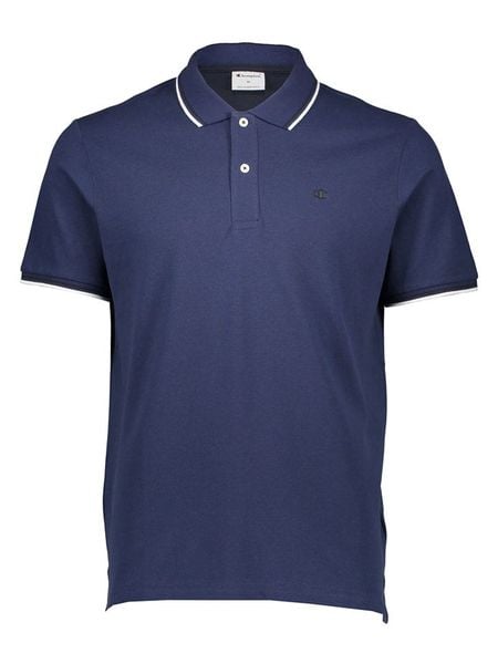 Champion Koszulka polo w kolorze granatowym rozmiar: M. Niebieskie koszulki polo męskie CHAMPION, m, bez wzorów, z bawełny, bez ramiączek. Za 98.95 zł.