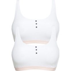 Biustonosz bustier ( 2 szt.) bonprix biały. Białe biustonosze bonprix, bez wzorów. Za 39.98 zł.