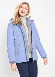 Kurtka zimowa 2 w 1. Czerwone kurtki damskie bonprix, na zimę, bez wzorów, z kapturem. Za 229.99 zł.