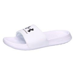 Klapki damskie Under Armour Ignite Select. Białe klapki damskie Under Armour, bez wzorów, z materiału, bez obcasa. Za 194.00 zł.