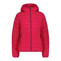 Kurtka puchowa z kapturem na zamek Sorona Aura damska CMP. Czerwone kurtki damskie CMP, bez wzorów, z puchu, z kapturem. Za 435.50 zł.