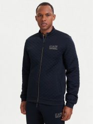 EA7 Emporio Armani Bluza 7M002246 AF26241 UB102 Granatowy Regular Fit. Niebieskie bluzy bez kaptura męskie EA7 Emporio Armani, m, z syntetyku. Za 694.99 zł.