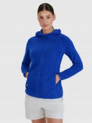 BLUZA DAMSKA 4F TREKKINGOWA PRIMALOFT ACTIVE TFSWF481 L KOLOR NIEBIESKI. Niebieskie bluzy bez kaptura damskie 4f, l, bez wzorów, z materiału, bez ramiączek, bez kaptura. Za 299.99 zł.