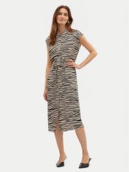 Vero Moda Sukienka koszulowa Mymilo 10282532 Beżowy Regular Fit. Brązowe sukienki damskie Vero Moda, s, bez wzorów, z wiskozy, bez kołnierzyka, bez ramiączek, koszulowe. Za 149.99 zł.