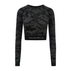 Top treningowy damski Carpatree Camo Seamless. Zielone topy sportowe damskie Carpatree, m, bez wzorów, bez ramiączek. Za 69.99 zł.
