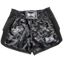 Krótki Kick-Boxing Metal Boxe Mirror. Czarne szorty męskie METAL BOXE, bez wzorów, z poliesteru. Za 139.50 zł.