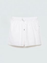 Szorty damskie bawełniane haftowane białe Balbine 100. Białe szorty damskie Big Star, bez wzorów, z bawełny, eleganckie. Za 159.99 zł.