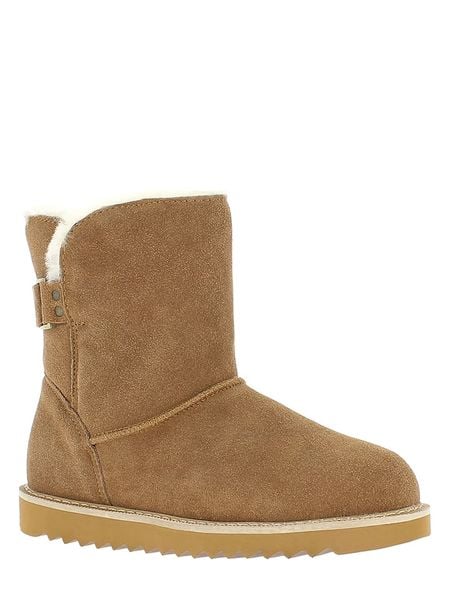 Gooce Skórzane botki zimowe "Colorado" w kolorze jasnobrązowym rozmiar: 38. Brązowe botki damskie Gooce, na zimę, ze skóry, bez obcasa, bez zapięcia. Za 274.75 zł.