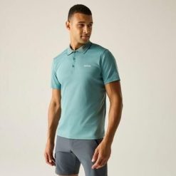 Męska koszulka polo Maverik V Quick Drying. Zielone koszulki polo męskie Regatta, m, bez wzorów, z poliesteru, bez ramiączek. W wyprzedaży za 89.99 zł.