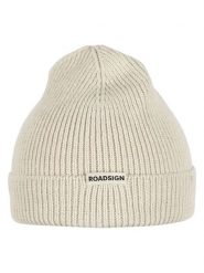 Roadsign Czapka w kolorze kremowym rozmiar: onesize. Brązowe czapki zimowe damskie Roadsign, prążkowane. Za 26.99 zł.