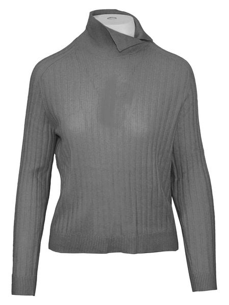 Malo Optimum Sweter w kolorze szarym rozmiar: L. Szare golfy damskie Malo Optimum, l, bez wzorów, z kaszmiru, bez ramiączek. Za 295.99 zł.