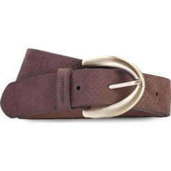 Pasek damski. Brązowe paski damskie Wittchen, w ażurowe wzory, ze skóry, eleganckie. W wyprzedaży za 125.90 zł.