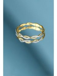 DIAMANTA Złoty pierścionek "Entortillement" z diamentami rozmiar: 58. Żółte pierścionki damskie DIAMANTA, z diamentem, złote. Za 1,134.04 zł.