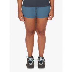 Spodenki turystyczne damskie Rab Momentum Shorts. Niebieskie szorty damskie RAB, bez wzorów. Za 240.99 zł.
