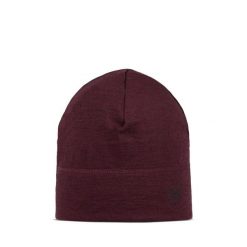 Czapka z wełny merino cienka lightweight przejściowa. Czerwone czapki męskie Buff, bez wzorów, z materiału. Za 119.99 zł.