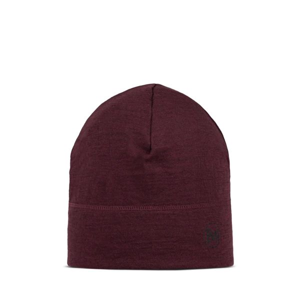 Czapka z wełny merino cienka lightweight przejściowa. Czerwone czapki męskie Buff, bez wzorów, z materiału. Za 119.99 zł.