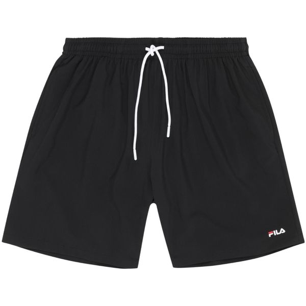 Spodenki kąpielowe męskie Fila Tinelli. Czarne kąpielówki męskie Fila, m, bez wzorów, z materiału, do pływania. Za 115.99 zł.