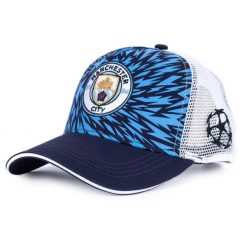 Czapka Manchester City - trucker - licencjonowana Champions League. Niebieskie czapki męskie MANCHESTER CITY, bez wzorów. Za 139.00 zł.