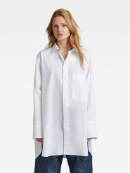G-Star Raw Koszula D22492-4481-110 Biały Oversize. Białe koszule damskie G-Star Raw, l, bez wzorów, z bawełny, retro, bez kołnierzyka, bez ramiączek. Za 359.99 zł.