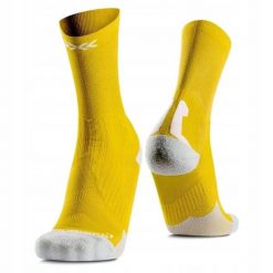 Skarpety unisex X-Socks Bike Perform Crew Flash Yellow Y012. Żółte skarpetki męskie X-Socks, bez wzorów. Za 119.99 zł.