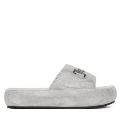 Klapki Juicy Couture. Szare klapki damskie Juicy Couture, bez wzorów, bez obcasa. Za 249.99 zł.