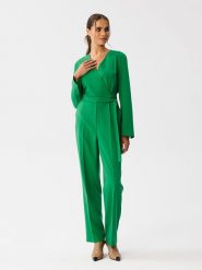 Stylove Kombinezon w kolorze zielonym rozmiar: XL. Zielone kombinezony damskie Stylove, xl, bez wzorów, z tkaniny, bez kołnierzyka, bez ramiączek. Za 166.88 zł.