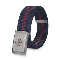 Pasek parciany BETLEWSKI PRC-17_SR-2 XL granatowy. Niebieskie paski męskie Betlewski, bez wzorów, z materiału. Za 34.99 zł.