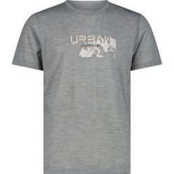 T-shirt performance z wełny merynosa CMP. Szare t-shirty męskie CMP, na lato, bez wzorów, z materiału, bez kołnierzyka. Za 239.00 zł.