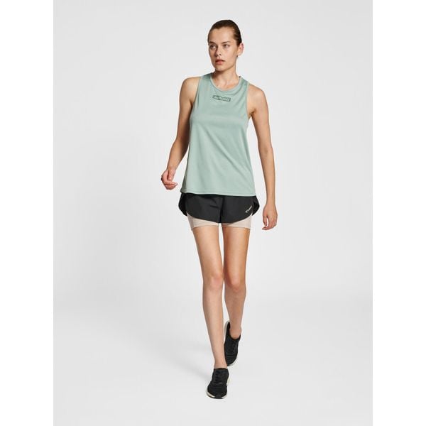 Damski tank top Hummel TE Tola. Niebieskie topy damskie HUMMEL, bez wzorów, bez kołnierzyka. Za 137.00 zł.