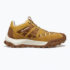 Buty turystyczne męskie SCARPA Rovechoco. Brązowe buty trekkingowe męskie Scarpa, z materiału, bez zapięcia, trekkingowe. Za 649.99 zł.