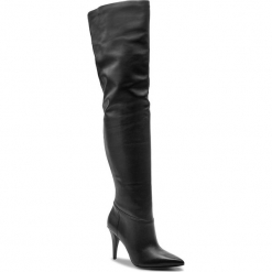 Muszkieterki MICHAEL MICHAEL KORS - Rosalyn Otk 40F8RAHB7L Black. Czarne kozaki damskie MICHAEL Michael Kors, z materiału, bez obcasa, na obcasie. W wyprzedaży za 909.00 zł.