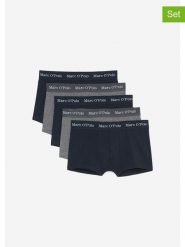 Marc O´Polo Bokserki (5 par) w kolorze granatowym i szarym rozmiar: M. Niebieskie bokserki męskie bez wzorów. Za 165.31 zł.